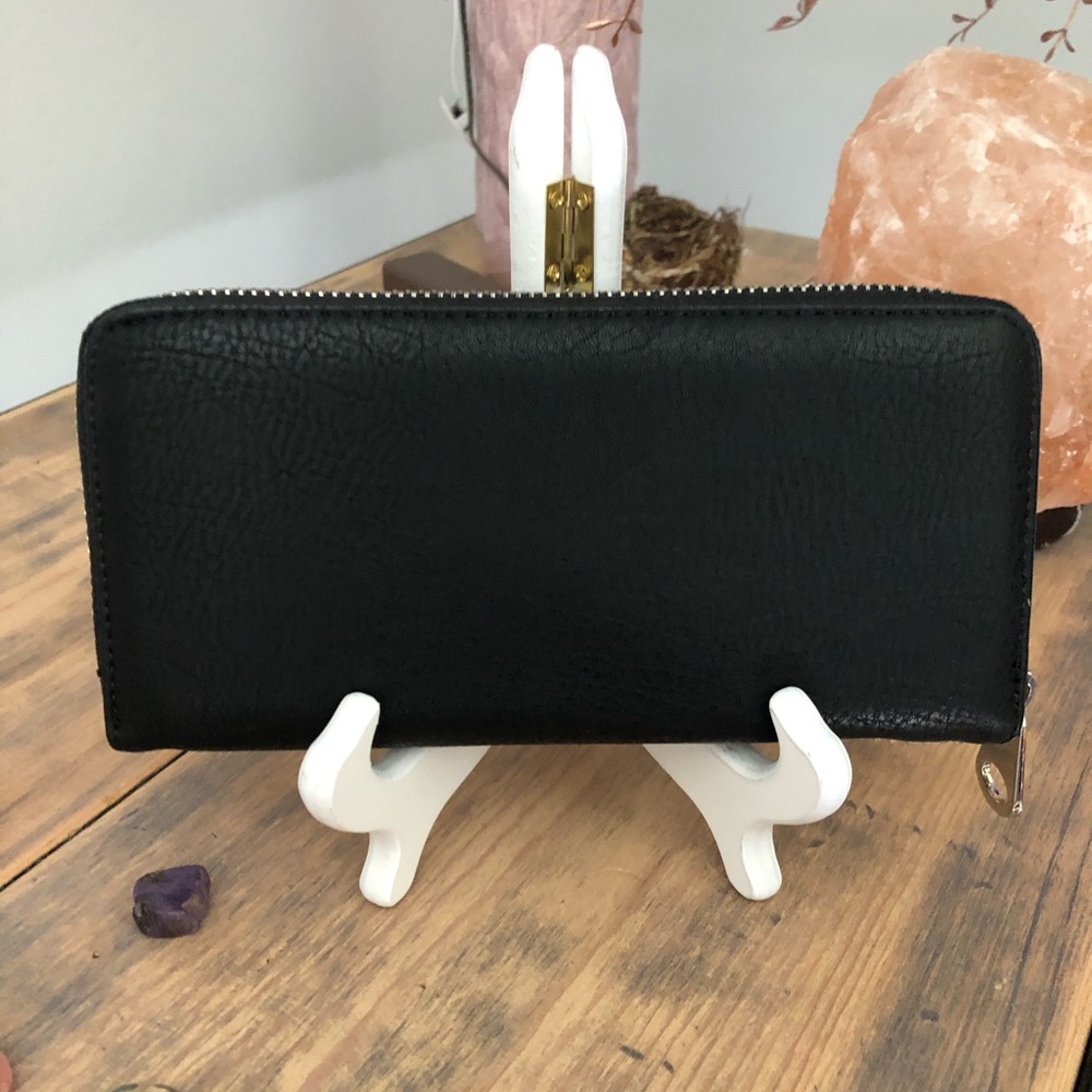 Black Rhinestone Wallet NWOT - Picture 2 of 3
